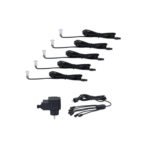 PAULMANN 98891 - SET od 5 kom. LED/0,16W IP67 spoljna ugradna svetiljka MICRO 230V Slike