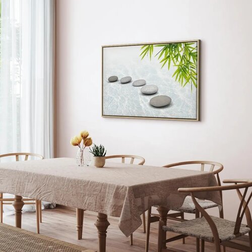  Slika - Stone Peace (1 Part) Wide 120x80 U prirodnom drvenom okviru Slike