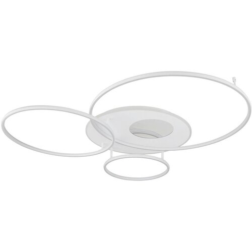 Globo Globo 48466-70W-LED prigu&amp;scaron;iva plafonska svetiljka INVERTINA 70W/230V 105x26,5 cm srebrna + daljinski upravljač Slike