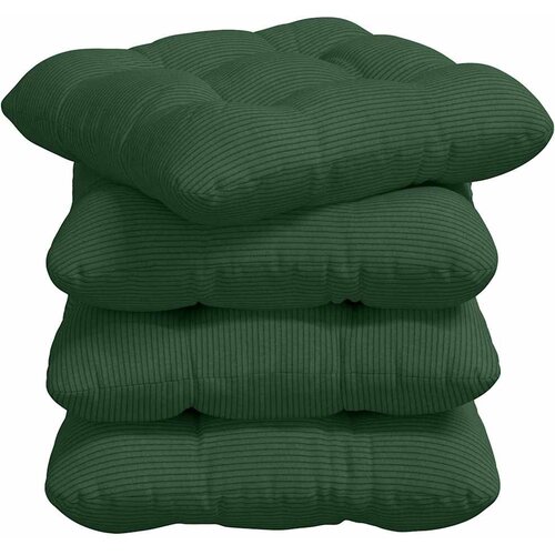  Jastučići za sjedenje 4 pcs Tamnozelena 45 x 45 cm Slike