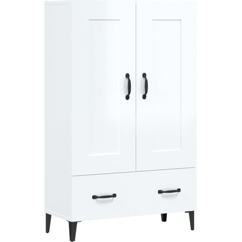 Maison Chic Komoda - Predalnik visok sijaj bela 70x31x115 cm konstruiran les, (21721383) Cene
