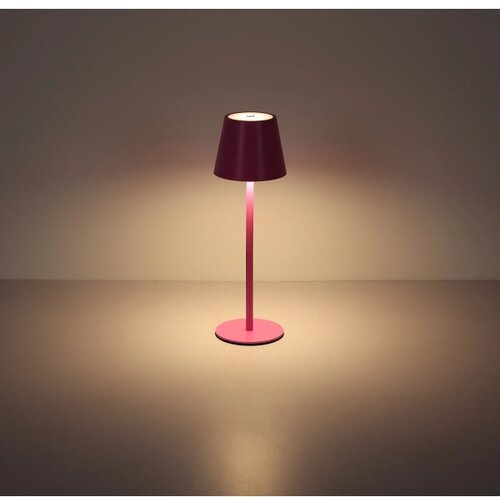 Globo 58488P-LED Stona lampa VANNIE 3W/5V IP54 1800mAh, ružičasta &amp;mdash; dodirna, punjiva, sa prigu&amp;scaron;iva, pogodna za spolja&amp;scaron;nju upotrebu Slike