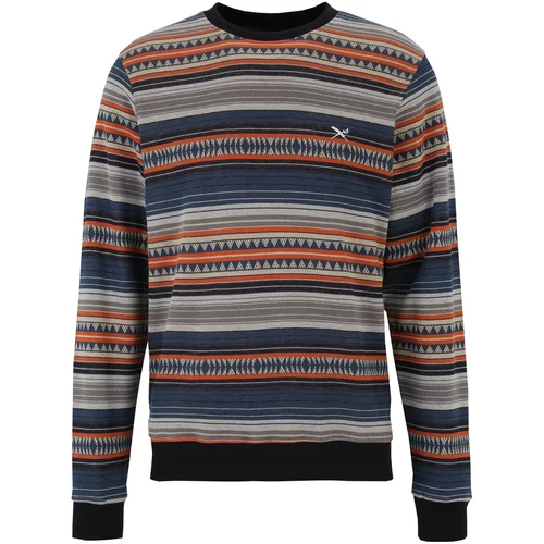 Iriedaily Sweater majica 'Vintachi' morsko plava / bež siva / narančasta