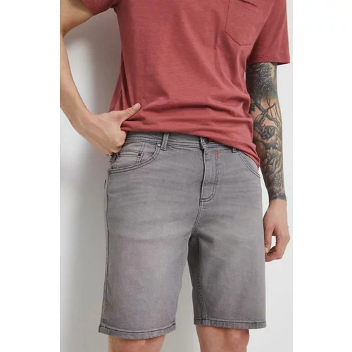 Medicine Traper kratke hlače za muškarce, boja: siva