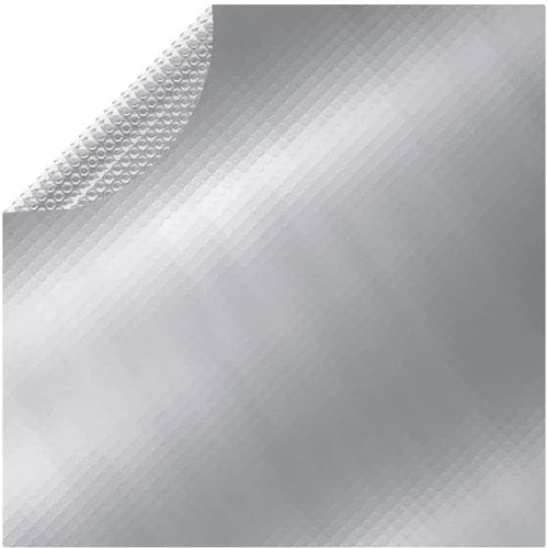 vidaXL Pokrov za bazen srebrni 488 cm PE