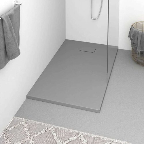 vidaXL Kada za tuš SMC siva 120 x 70 cm Cene