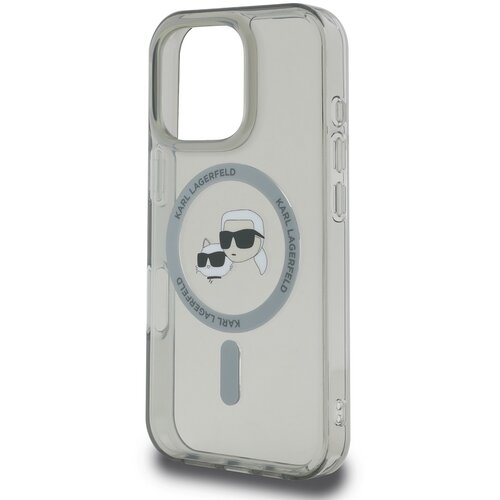 Karl Lagerfeld Ohi&scaron;je za iPhone 16 Pro Max Printed IML K in CH MagSafe Compatible, Prozorno črna, (5000016461) Cene