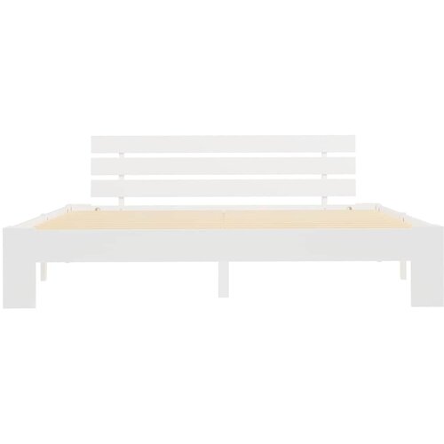  Okvir za krevet od masivne borovine bijeli 180 x 200 cm Slike