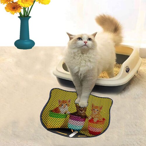 WALLXPERT Kdkafa0137 multicolor cat litter mat Cene
