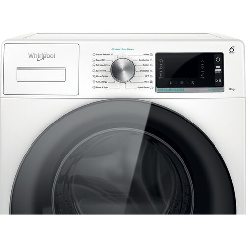 Whirlpool ma&amp;scaron;ina za pranje ve&amp;scaron;a W6X W845WB EE bela Slike