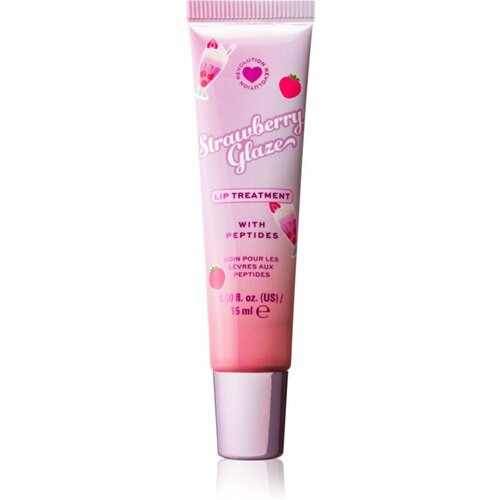Revolution Milkshake Strawberry Glaze balzam za ustnice za prehrano in popoln videz s peptidi 9 ml Slike