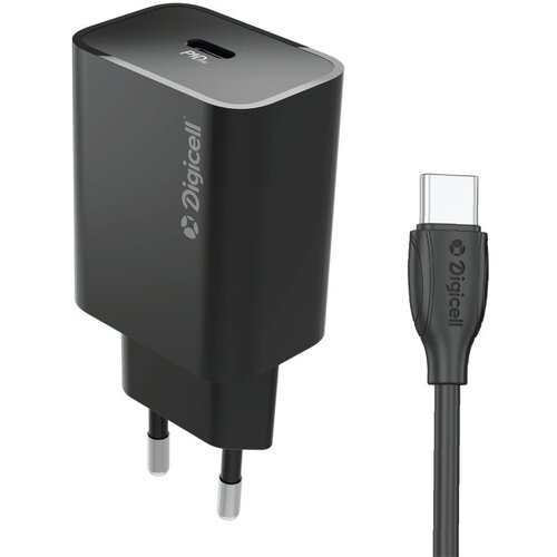  Digicell Icon Super Fast Charger set Type-C PD 25W Black Cene