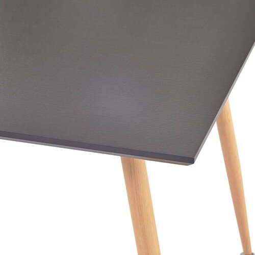  Blagovaonski stol sivi i boja hrasta 80 5 x 80 5 x 73 cm MDF - siva i boja hrasta 1 Slike