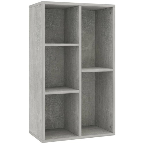Maison Chic Knjižna omara - Knjižni regal betonsko siva 50x25x80 cm iverna plošča, (21725246) Cene