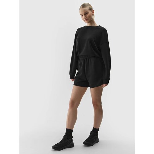 4f Women&amp;#039;s sweatpants with modal - black Slike