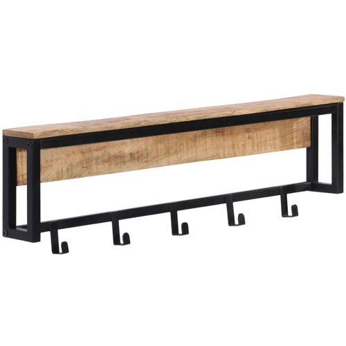 VidaXL Stalak za kapute 87 x 10 x 27 cm masivno grubo drvo manga Slike