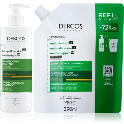 Vichy Dercos Anti-Dandruff set proti prhljaju za suhe lase Slike