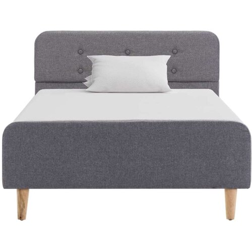VidaXL okvir za krevet od tkanine svjetlosivi 100 x 200 cm Slike