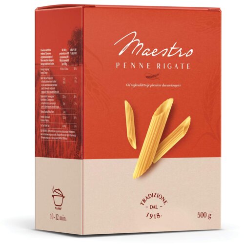 Danubius maestro penne rigate 500 g Cene