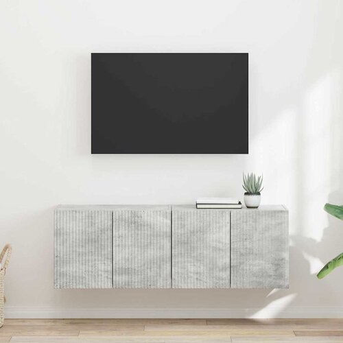 TV zidni ormar Zidne 2 pcs Betonski sivi 59,5 x 31 x 40 cm Cene