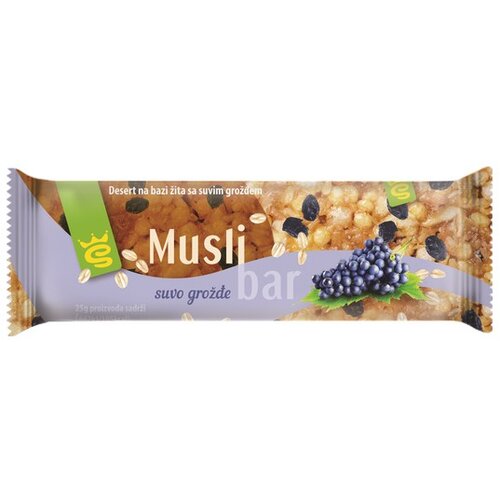 SO TASTY musli bar suvo grožđe, 25g Cene