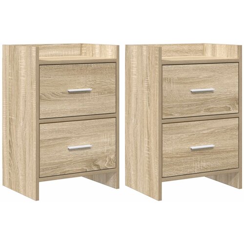 VidaXL Posteljne mize 2 pcs Sonoma hrast 40 x 30 x 60 cm, (5000247467) Slike