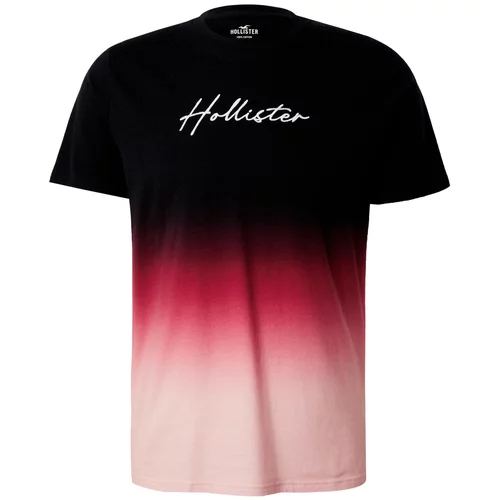 Hollister Majica roza / malina / črna / bela