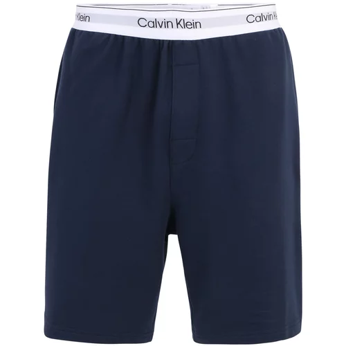 Calvin Klein Underwear Pidžama hlače noćno plava / bijela