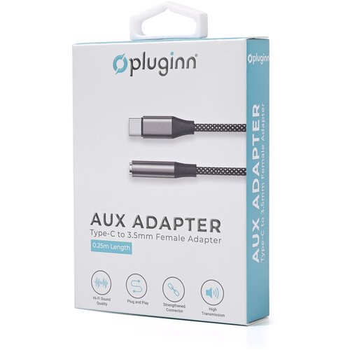  Adapter Plugi AUX Z na Type C 0.25m crni Cene