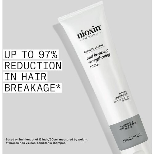 Nioxin Density Defend Anti-breakage Strengthening Mask maska za okrepitev las za po&amp;scaron;kodovane in krhke lase 150 ml Slike