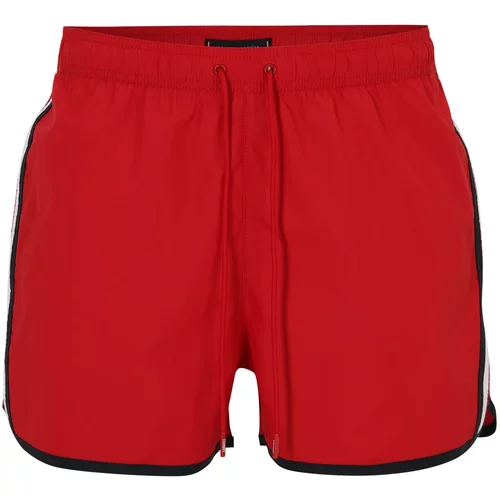 Tommy Hilfiger Underwear Kratke kopalne hlače 'RUNNER' mornarska / rdeča / bela