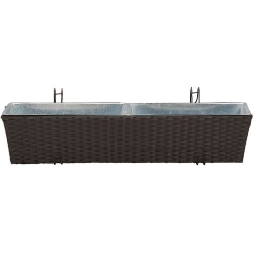  Ograda Metal - Crna 80 cm Slike