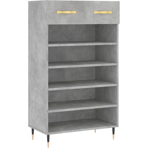 Maison Chic Omarica za obutev - Kopa za čevlje betonsko siva 60x35x105 cm inženirski les, (21777263) Slike