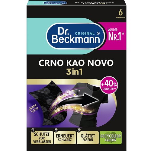 Dr. Beckmann maramice za osvezavanje boja crno kao novo, 6 maramica Cene