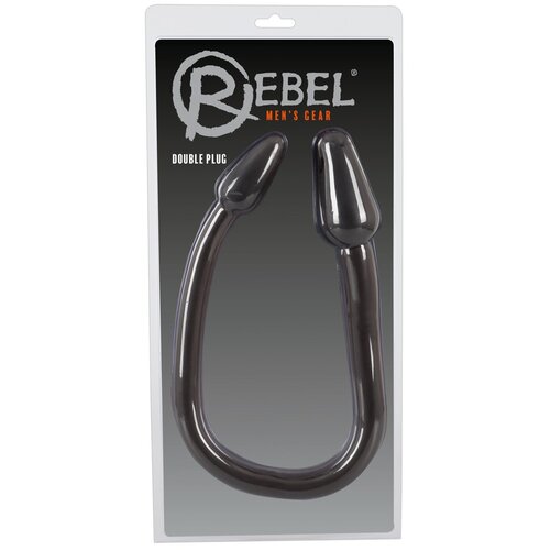 Rebel Double Plug - dupli stožasti analni dildo (crni) Cijene
