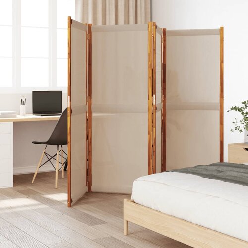  pregrada s 4 panela smeđesiva 280x180 cm Slike