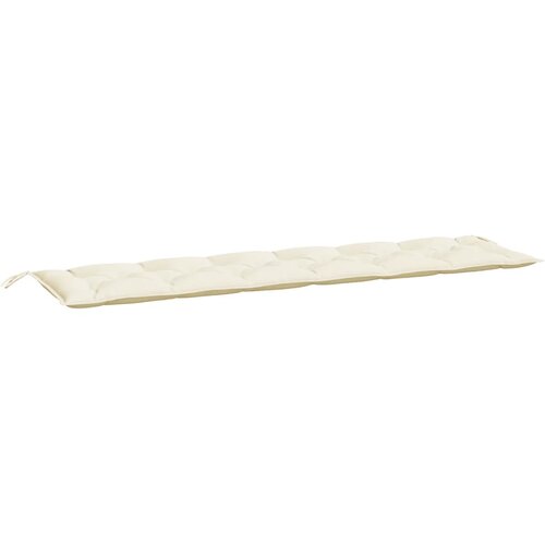 VidaXL Jastuk za vrtnu klupu krem bijeli 200x50x7 cm od tkanine Oxford - Krem bijela 200 x 50 x 7 cm 1 Slike