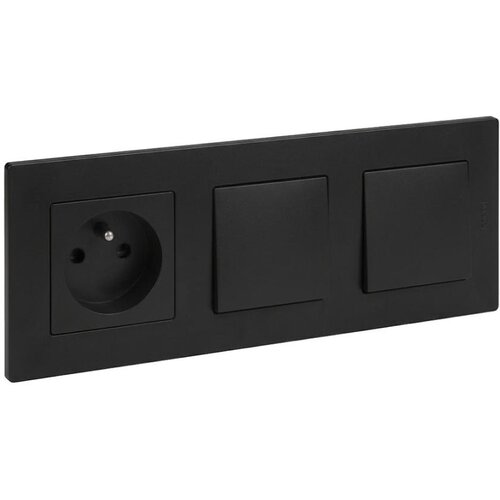  Legrand-Dupli jednopolni prekidač br. 1 i kućna utičnica 250V/16A NILOE STEP Slike