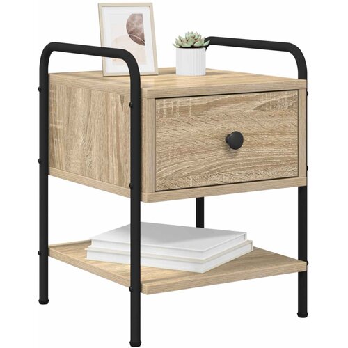  Noćni ormar Hrast sonoma 35 x 36,5 x 47 cm Konstruirano drvo Slike