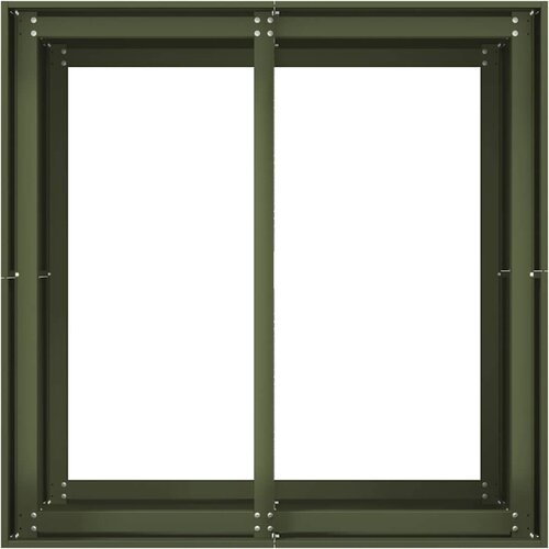  Sadilica maslinastozelena 80x80x80 cm od čelika Slike