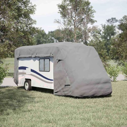 VidaXL Navlake za kamper sive 660x235x275 cm netkana tkanina Slike