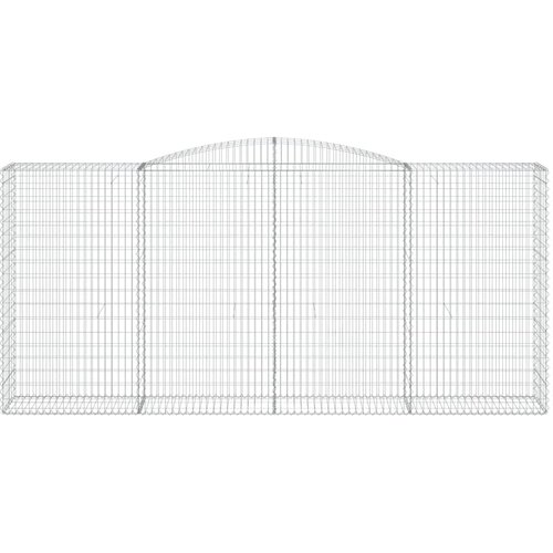  Lučne gabionske ko&amp;scaron;are 6 kom 400x50x180/200cm pocinčano željezo Slike