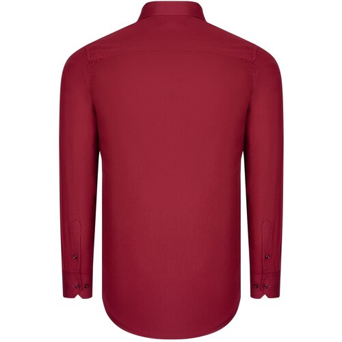 Dewberry G726 MEN'S SHIRT-BURGUNDY Cene