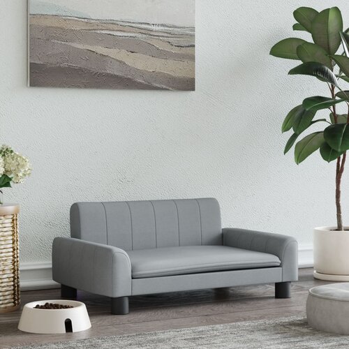 vidaXL Pasja postelja svetlo siva 70x45x30 cm blago Cene