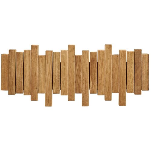 House Nordic Zidna vješalica od punog hrasta u prirodnoj boji 3 cm Caltra – Cijene