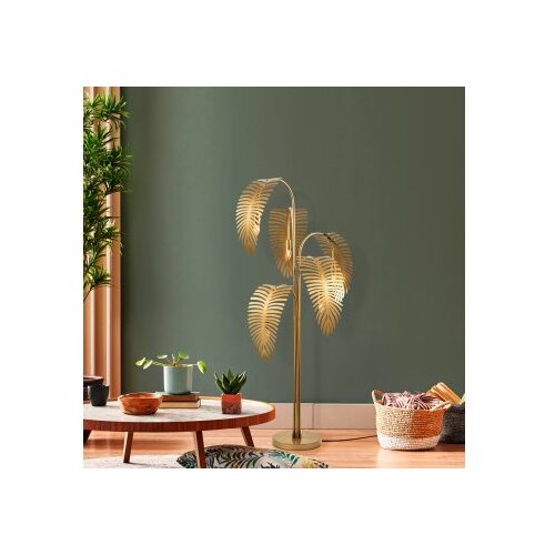 Opviq Podna lampa Palm 13925, 71 x 71 x 157 cm, 5 x E14, 250 cm kabl,, Zlatne boje Cene
