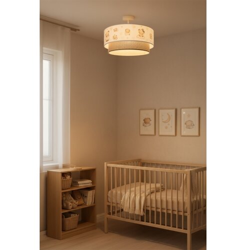  Brilagi-LED Dečiji plafonski luster BOBO 1xE27/10W/230V prečnik 40 cm bela/bež/meda Slike