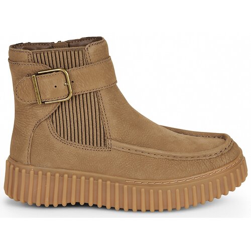 Clarks Pol&amp;scaron;kornji Torhill Buckle Bež Slike