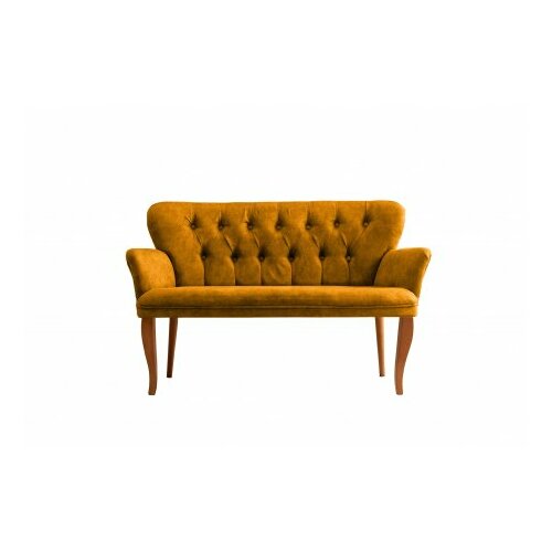 Atelier Del Sofa sofa dvosed paris walnut wooden mustard Slike