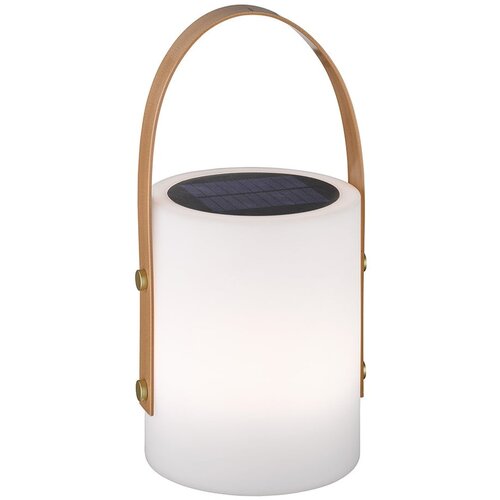 Fischer & Honsel Bela/rjava LED namizna svetilka (višina 34 cm) Bari – Cene
